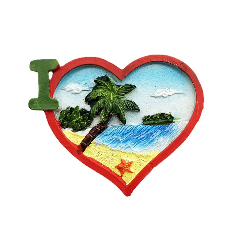 Maldyvų Kelionės Suvenyrai Šaldytuvo magnetai Kūrybingi namų dekoracija Derva Šaldytuvas Magnetiniai lipdukai Pranešimų lentos lipdukai