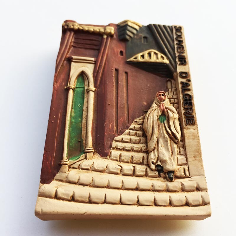 Алжир Пътуващи магнити за хладилник Оран Туристически сувенири Стикери за хладилник Домашен декор Сватбени подаръци Магнитни стикери