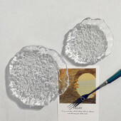 Акрилни декоративни подноси Чиния за вечеря Прозрачен съд за вечеря Поднос за маса Бижута Дисплей Поднос Десерт Чинии за торта Декорация на маса