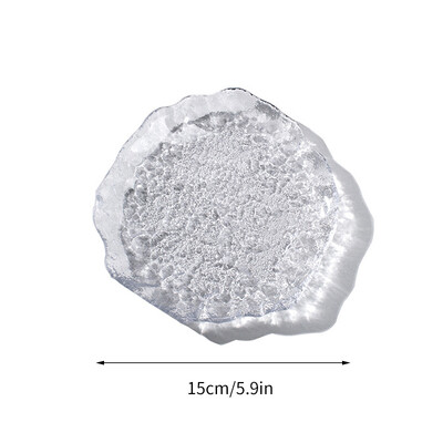 Акрилни декоративни подноси Чиния за вечеря Прозрачен съд за вечеря Поднос за маса Бижута Дисплей Поднос Десерт Чинии за торта Декорация на маса