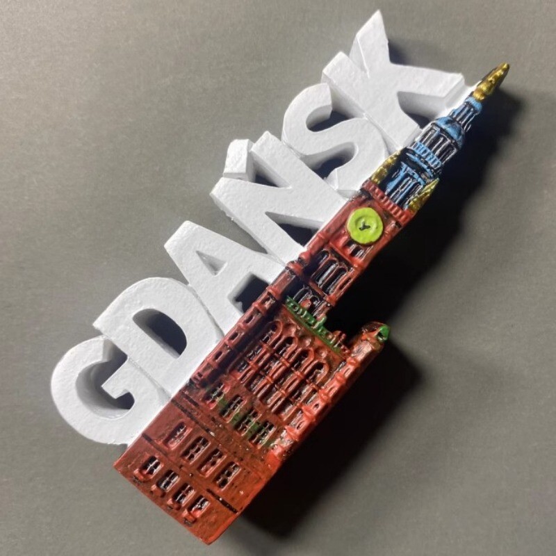 Полша Krarow Магнити за хладилник Poznań Wrocław Pobierowo Gdańsk Сувенири за пътуване Стикери за хладилник Начало Декор Сватбени подаръци