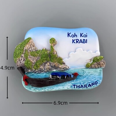 Сувенири от Тайланд Koh Samui Golden Mount Temple Магнити за хладилник Koh Kai Krabi Wat Phra Kaew Стикери за хладилник Сватбени подаръци