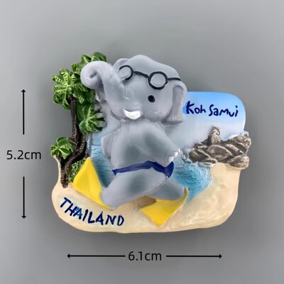 Сувенири от Тайланд Koh Samui Golden Mount Temple Магнити за хладилник Koh Kai Krabi Wat Phra Kaew Стикери за хладилник Сватбени подаръци