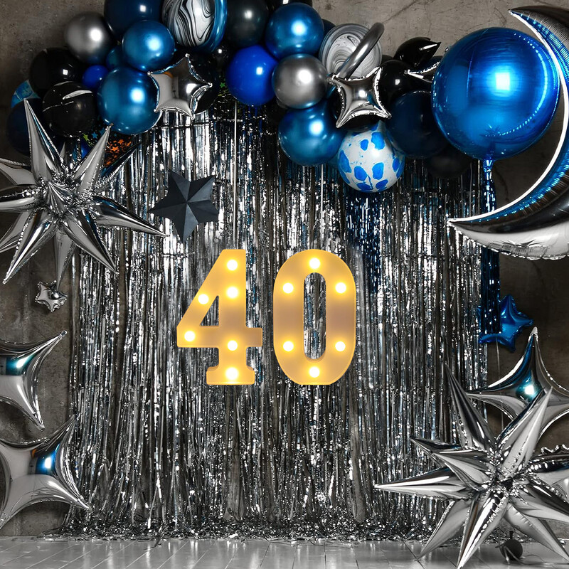 21 см топла светеща мини фигура LED нощна лампа номер 0-9 рамка цифрова табела за шатра сватба рожден ден коледна украса 2023