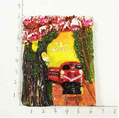 Тайван Китай Туристически сувенир за пътуване 3D Смола Декоративен магнит за хладилник Craft