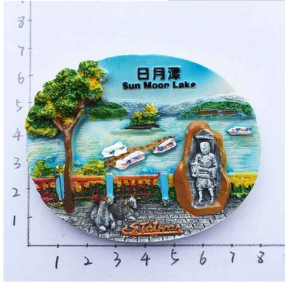 Тайван Китай Туристически сувенир за пътуване 3D Смола Декоративен магнит за хладилник Craft