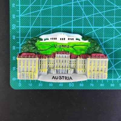Design creativ Austria Viena Turism Peisaj Magnet de frigider 3D Magnet de frigider Autocolant Suvenir de călătorie Decorare bucătărie