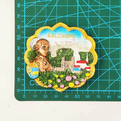 Design creativ Austria Viena Turism Peisaj Magnet de frigider 3D Magnet de frigider Autocolant Suvenir de călătorie Decorare bucătărie