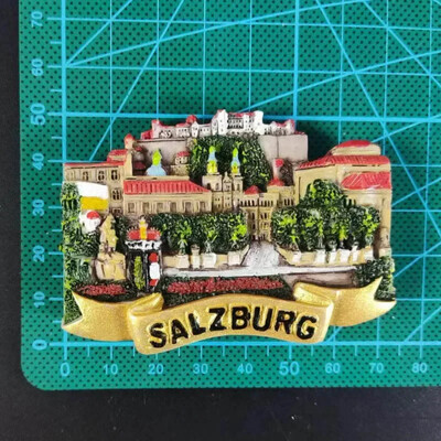 Design creativ Austria Viena Turism Peisaj Magnet de frigider 3D Magnet de frigider Autocolant Suvenir de călătorie Decorare bucătărie