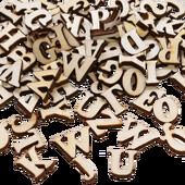 Произволни 100 броя дървени букви от английската азбука, цифри, инструмент за ранно обучение на бебето, скрапбукинг, занаят, Направи си сам, цифров дисплей с букви