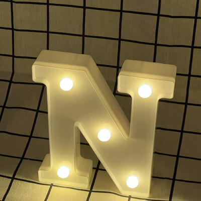 Tähestiku LED-valgusti 16 cm 3D numbriga akulamp helendav telgimärk öövalgusti pulmadeks sünnipäevaks jõulud