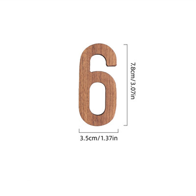 1 бр. Стена от черен орех, английски дървени букви, цифри Направи си сам безплатна комбинация от дървен декор, кафе-бар, декорация на дома