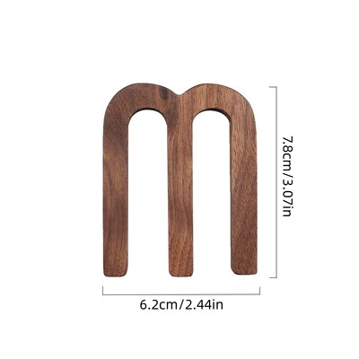 1 бр. Стена от черен орех, английски дървени букви, цифри Направи си сам безплатна комбинация от дървен декор, кафе-бар, декорация на дома