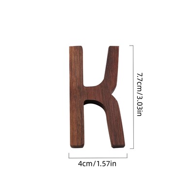 1 бр. Стена от черен орех, английски дървени букви, цифри Направи си сам безплатна комбинация от дървен декор, кафе-бар, декорация на дома