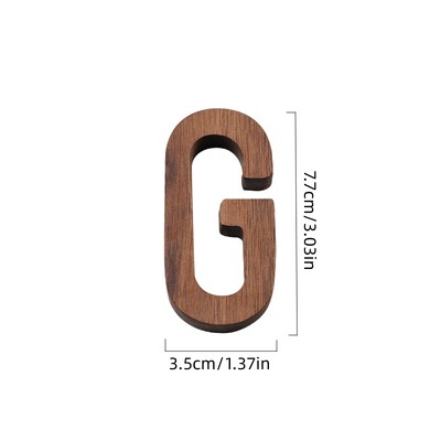 1 бр. Стена от черен орех, английски дървени букви, цифри Направи си сам безплатна комбинация от дървен декор, кафе-бар, декорация на дома