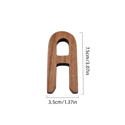 1 бр. Стена от черен орех, английски дървени букви, цифри Направи си сам безплатна комбинация от дървен декор, кафе-бар, декорация на дома