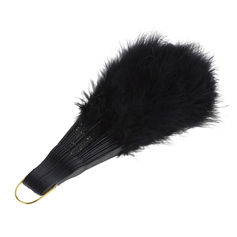 Сгъваем вентилатор от пера, ръчен феен вентилатор Фея момиче танцува сватбена украса за парти за Нова година Подаръци за рожден ден