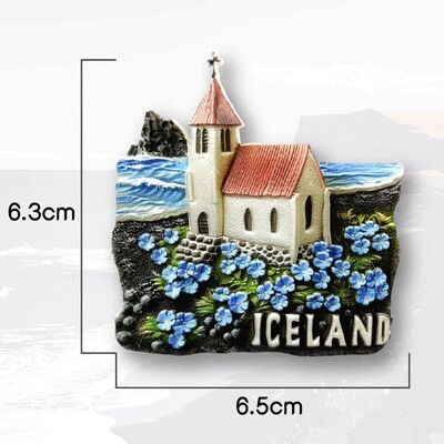 Europa Islandska smola 3D magneti za hladnjak Turistički suvenir Naljepnica za hladnjak Rukotvorina Poklon ukras