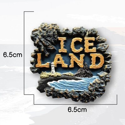 Europa Islandska smola 3D magneti za hladnjak Turistički suvenir Naljepnica za hladnjak Rukotvorina Poklon ukras