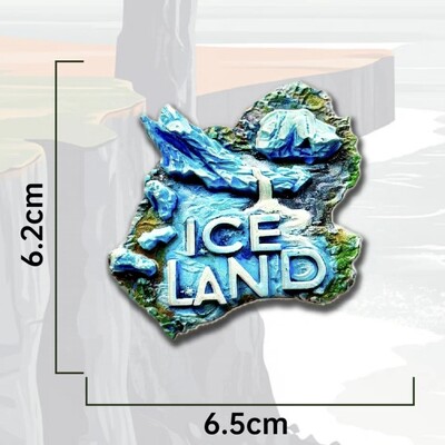 Europa Islandska smola 3D magneti za hladnjak Turistički suvenir Naljepnica za hladnjak Rukotvorina Poklon ukras