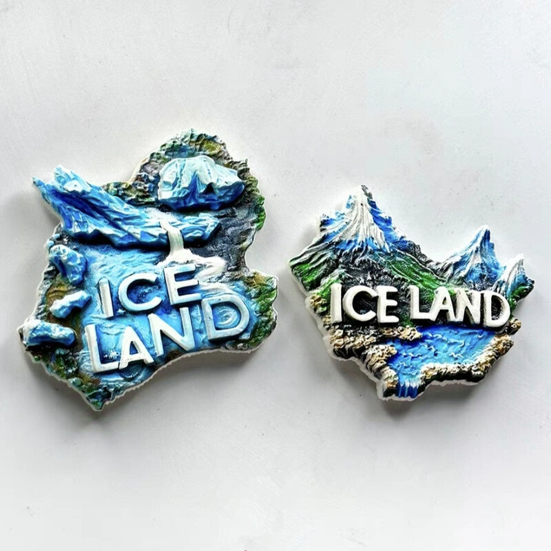 Europa Islandska smola 3D magneti za hladnjak Turistički suvenir Naljepnica za hladnjak Rukotvorina Poklon ukras