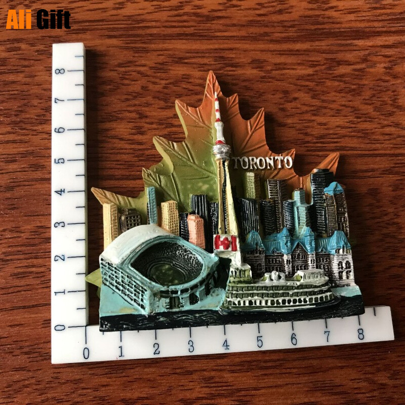Canada 1 buc. Ofertă fierbinte Noua frunză de artar din Toronto 3D magneți pentru frigider suvenir de călătorie, colecție de autocolante magnetice pentru frigider