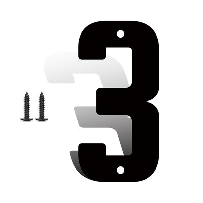 НОВ дизайн 3/4/5/6/7 инча декорация на стени на метални врати на къщи буква номер Знак Направи си сам Улични водоустойчиви табели табели табели