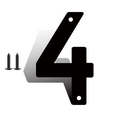 НОВ дизайн 3/4/5/6/7 инча декорация на стени на метални врати на къщи буква номер Знак Направи си сам Улични водоустойчиви табели табели табели