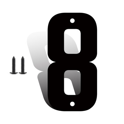 НОВ дизайн 3/4/5/6/7 инча декорация на стени на метални врати на къщи буква номер Знак Направи си сам Улични водоустойчиви табели табели табели