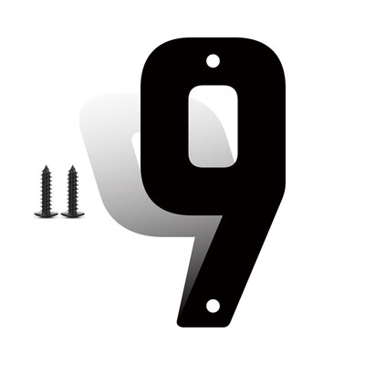 НОВ дизайн 3/4/5/6/7 инча декорация на стени на метални врати на къщи буква номер Знак Направи си сам Улични водоустойчиви табели табели табели