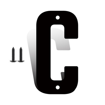 НОВ дизайн 3/4/5/6/7 инча декорация на стени на метални врати на къщи буква номер Знак Направи си сам Улични водоустойчиви табели табели табели