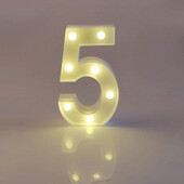 Svjetleće slovo, abeceda, broj, plastični natpis za zabavu na baterije, ukras za svadbeni festival, baterije nisu uključene