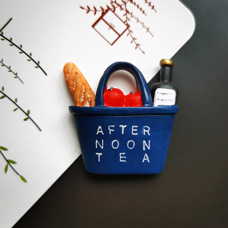 3D креативна симулация на храна Сладки мини магнити за хладилник Домашен декор Стикери за хладилник Паста за хладилник Малка паста за хладилник