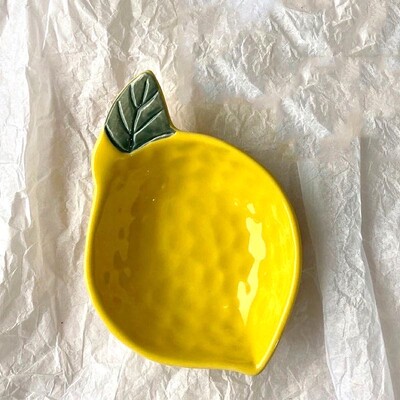 Плодова форма Керамичен съд за подправки с портокал и лимон Кухня, креативен сос, ястия с оцет, чиния, чиния с неправилно потапяне, купа