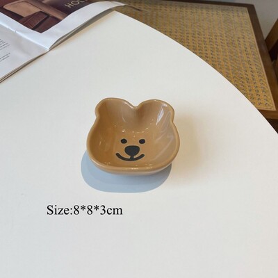 Керамична чиния за сос за потапяне Малка анимационна чиния за сос Домакински съд за соев сос