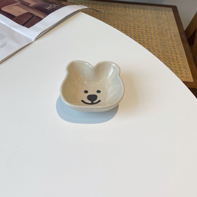 Керамична чиния за сос за потапяне Малка анимационна чиния за сос Домакински съд за соев сос