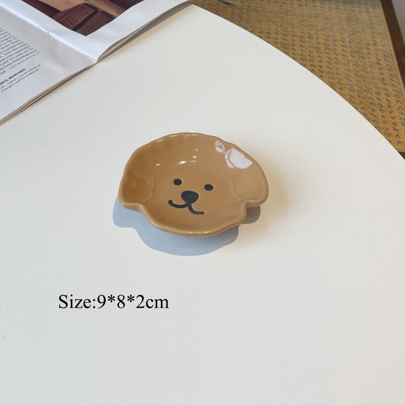 Керамична чиния за сос за потапяне Малка анимационна чиния за сос Домакински съд за соев сос