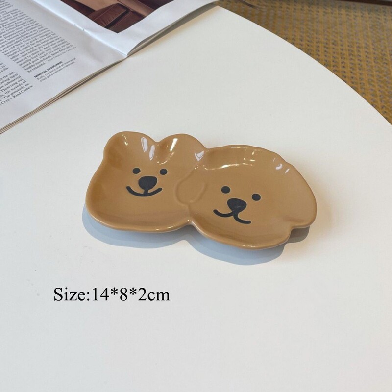 Керамична чиния за сос за потапяне Малка анимационна чиния за сос Домакински съд за соев сос