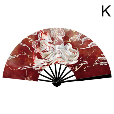 Голям сгъваем ръчен рейв вентилатор за жени/мъже китайски кунг фу тай чи бамбуков сгъваем вентилатор за парти декорации фестивал G K0W0