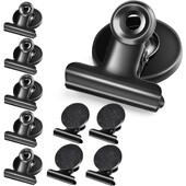 10 бр. Магнитни щипки Магнитите за хладилник имат лепкави подложки против надраскване, магнити за бяла дъска