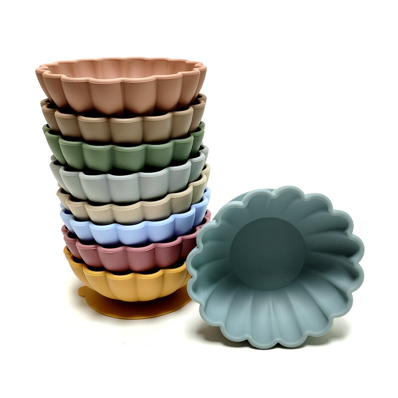 Silikonski tanjur za jelo djeca jedu pribor za jelo prikladna adsorpcijska silikonska zdjela za dodatak voća