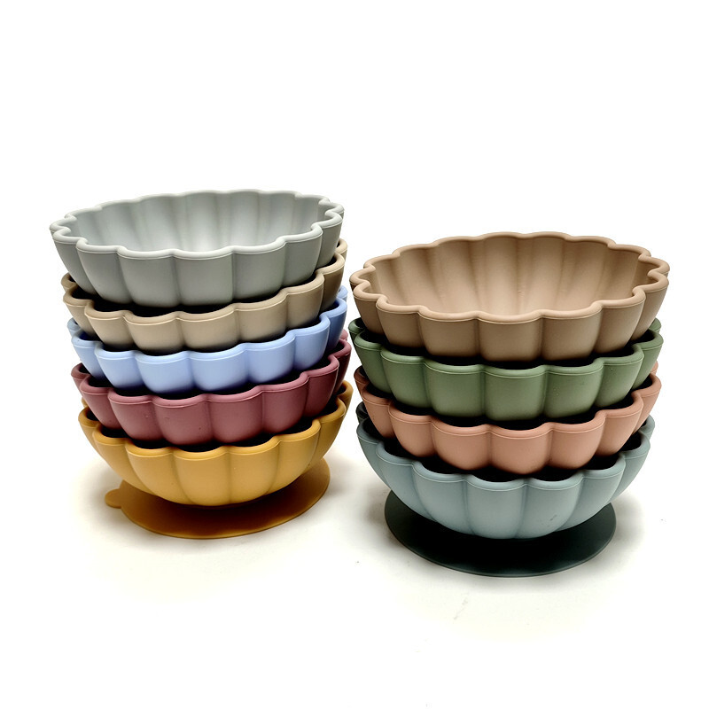 Silikonski tanjur za jelo djeca jedu pribor za jelo prikladna adsorpcijska silikonska zdjela za dodatak voća