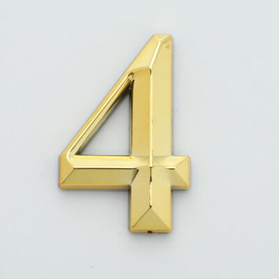 0-9 Naljepnica s kućnim brojem 3D zlatne boje Samoljepljiva ploča s natpisom na vratima Broj apartmana Hotelska vrata Uredska adresa Ulična ploča s naljepnicom