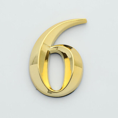 0-9 Naljepnica s kućnim brojem 3D zlatne boje Samoljepljiva ploča s natpisom na vratima Broj apartmana Hotelska vrata Uredska adresa Ulična ploča s naljepnicom