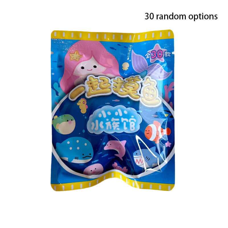 Сладък плюшен хладилник Морско животно Слепи Японски сладък декоративен магнитен стикер Домашен декор Магнити за хладилник Нови животни