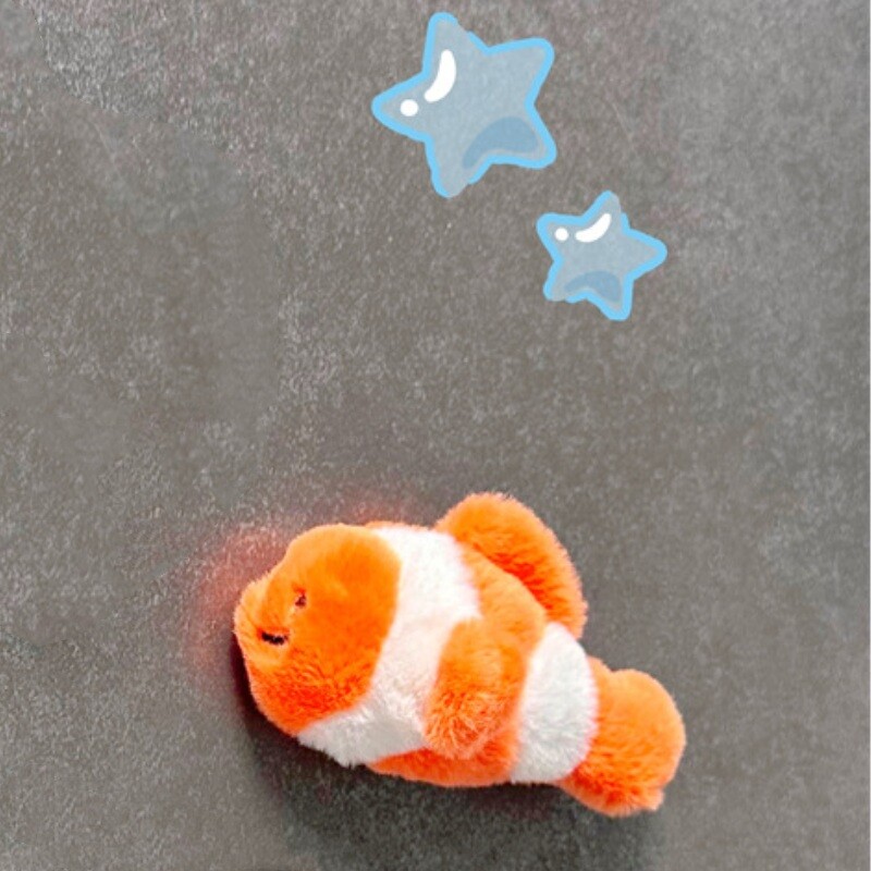Сладък плюшен хладилник Морско животно Слепи Японски сладък декоративен магнитен стикер Домашен декор Магнити за хладилник Нови животни