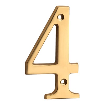 1 бр. 4" 101 мм метален номер на къща плътен месинг номер и буква номер на вратата на апартамент пощенска кутия адрес табела външен номер на къща #0-9