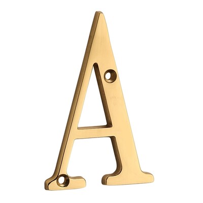 1 бр. 4" 101 мм метален номер на къща плътен месинг номер и буква номер на вратата на апартамент пощенска кутия адрес табела външен номер на къща #0-9