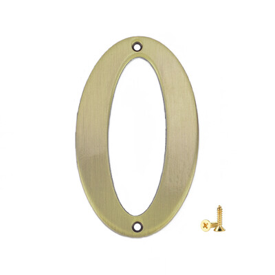 1 бр. 3-инчови метални номера на къщи с винтове M2, номера на пощенски кутии от твърда цинкова сплав 3D номера на адреси за апартамент извън къщата