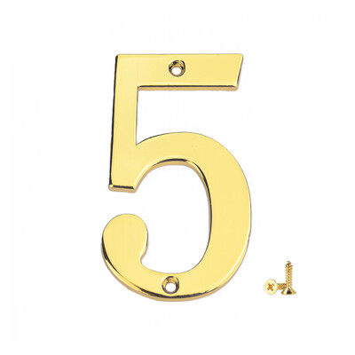 1 бр. 3-инчови метални номера на къщи с винтове M2, номера на пощенски кутии от твърда цинкова сплав 3D номера на адреси за апартамент извън къщата